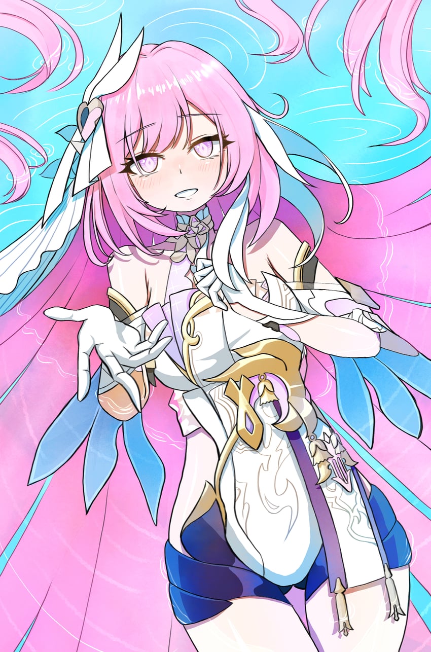 elysia (honkai and 1 more) drawn by yue_hua