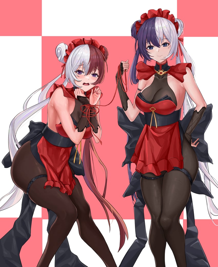 ying swei and chao ho (azur lane) drawn by yanmengsi