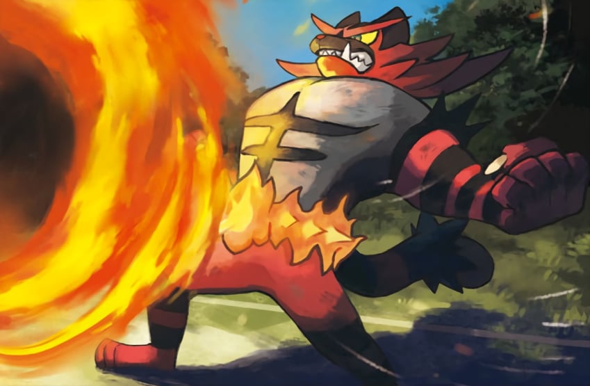 incineroar (pokemon and 1 more) drawn by andou_emi