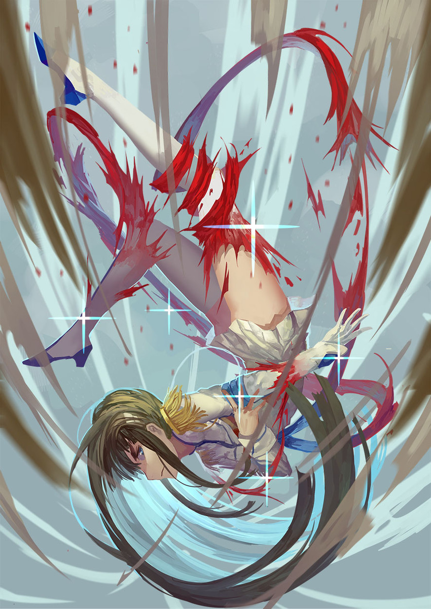 kiryuuin satsuki and junketsu (kill la kill) drawn by club3