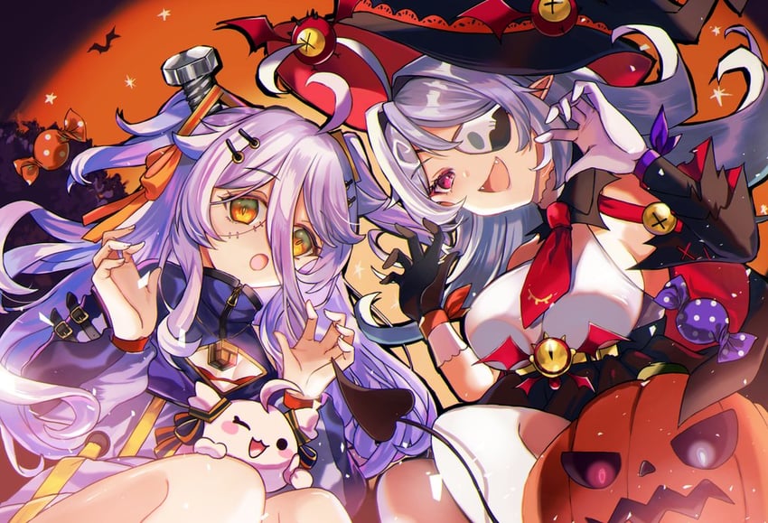henya the genius and geega (vshojo) drawn by jyuka_en