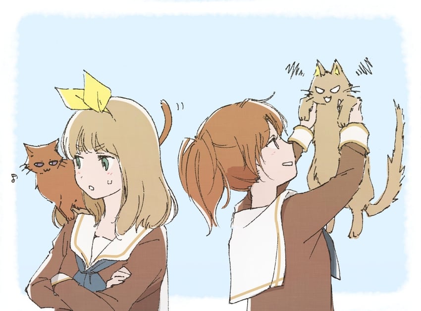 nakagawa natsuki and yoshikawa yuuko (hibike! euphonium) drawn by 1kudamo1