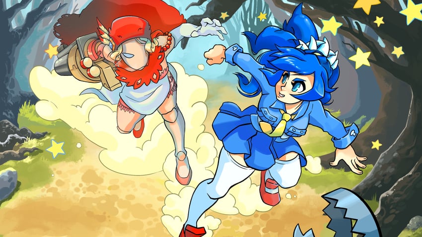 sonic the hedgehog, filia, b.b. hood, and black dahlia (skullgirls) drawn by robynahaley