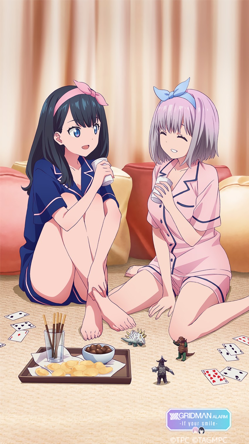 takarada rikka and shinjou akane (gridman universe and 1 more)
