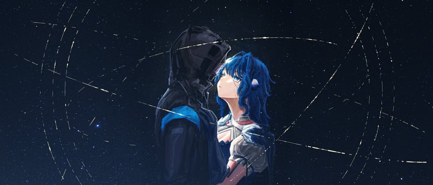 doctor and astesia (arknights) drawn by immeasurable