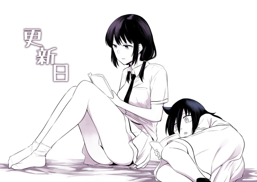 kuroki tomoko and tamura yuri (watashi ga motenai no wa dou kangaetemo omaera ga warui!) drawn by orikuchi_hirata