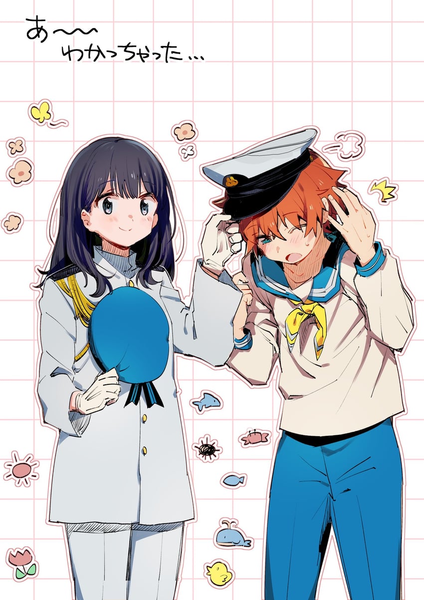 takarada rikka and hibiki yuuta (gridman universe and 1 more) drawn by cha-handaisuki