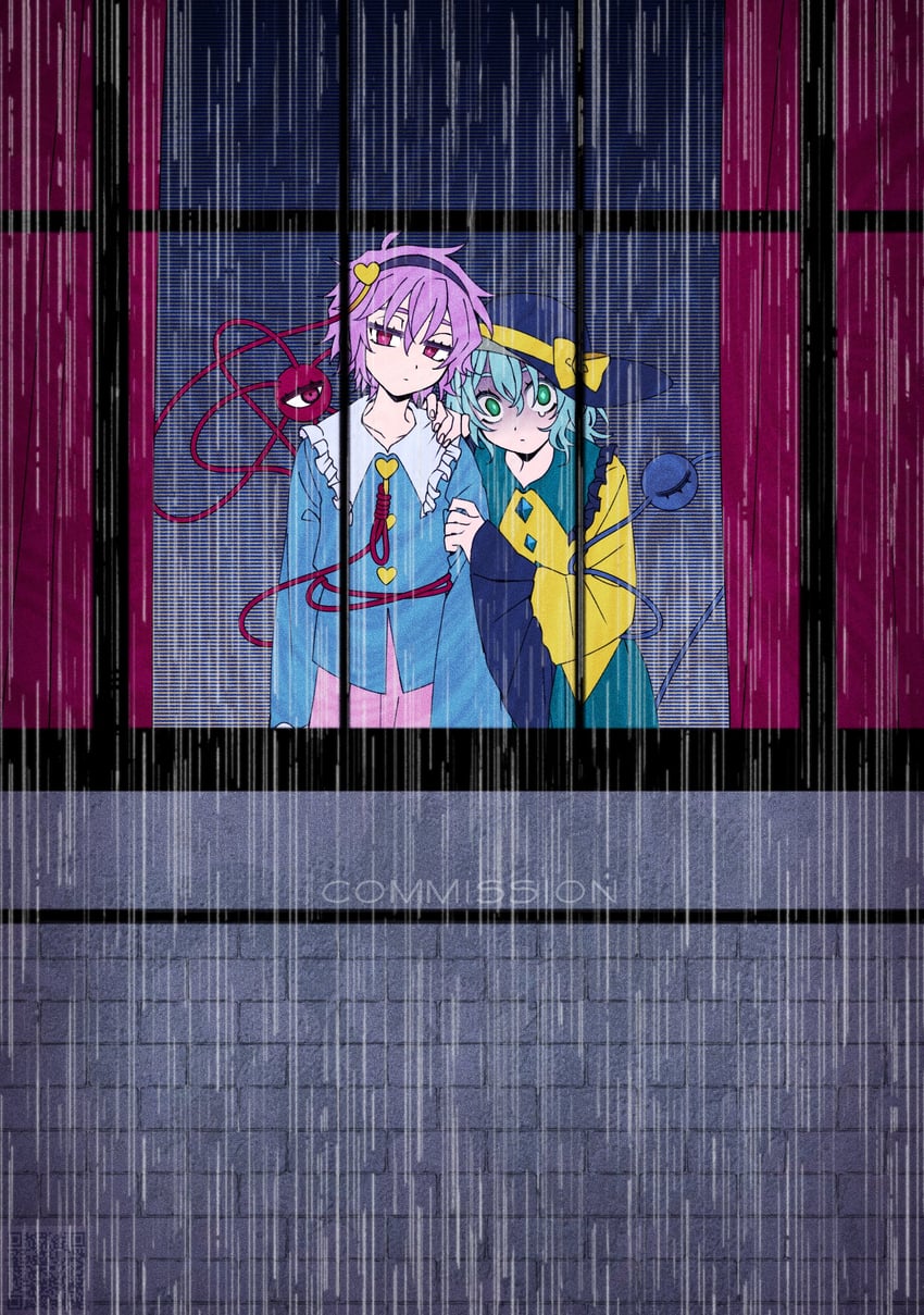 komeiji koishi and komeiji satori (touhou) drawn by safe3133