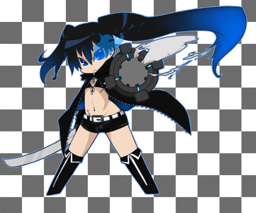 black rock shooter (black rock shooter) drawn by haiiro_gundan