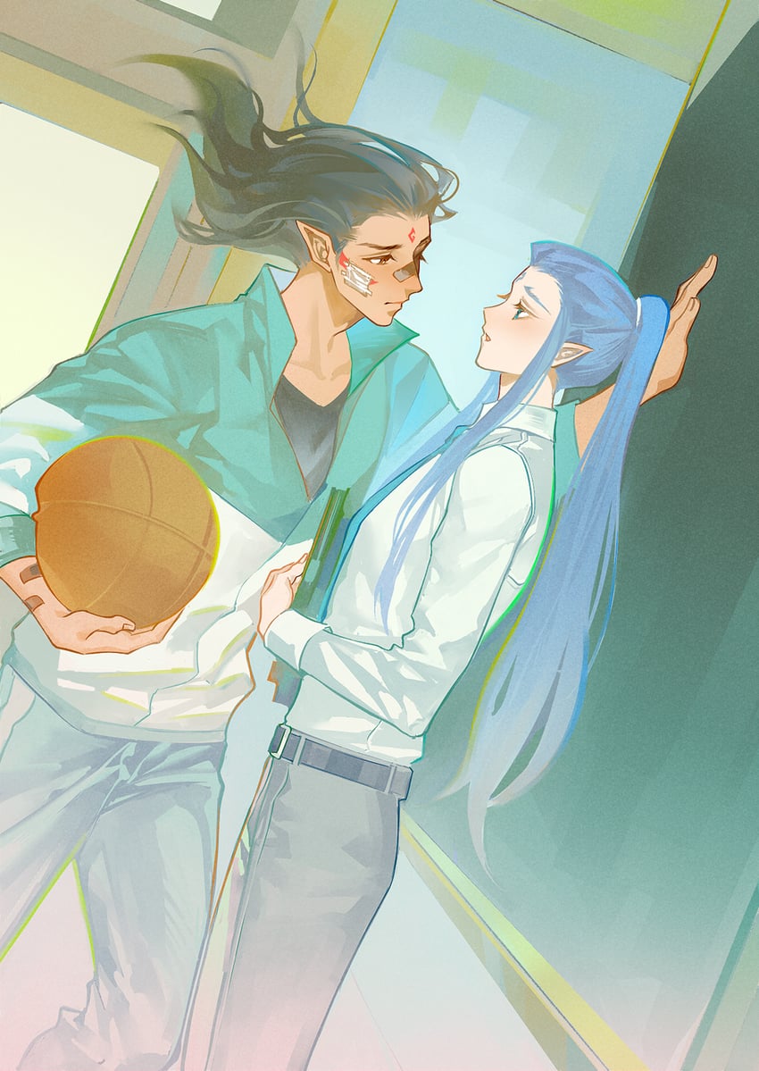 ao bing and nezha (nezha zhi motong jiangshi) drawn by yinzinmiemie