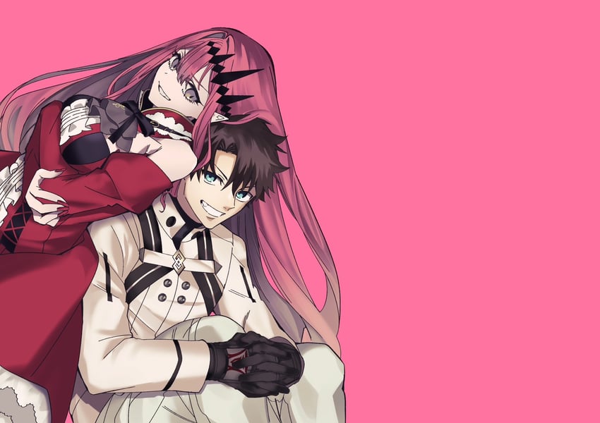 fujimaru ritsuka and baobhan sith (fate and 1 more) drawn by iz_(izit_unk)
