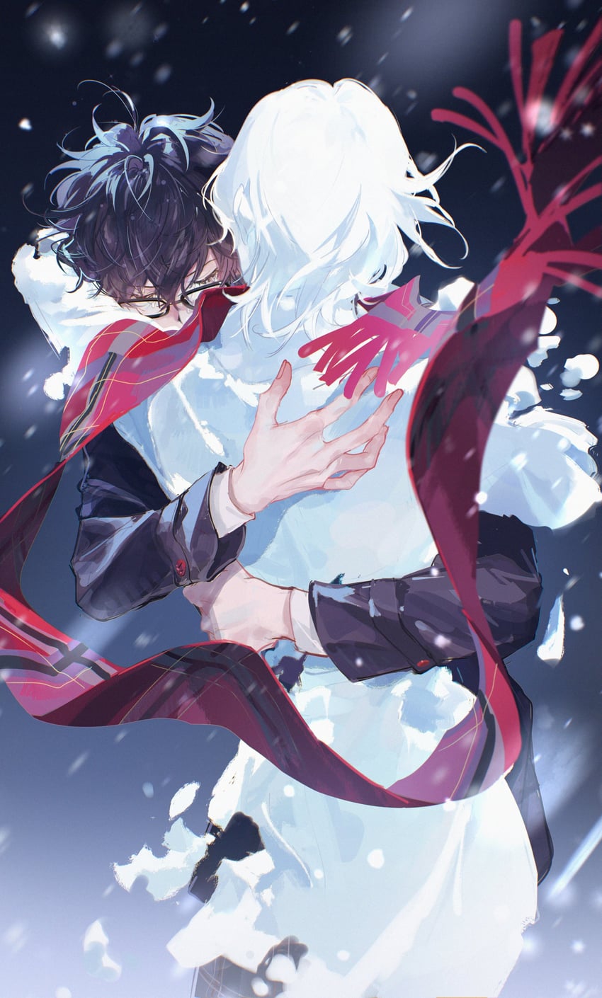 amamiya ren and akechi gorou (persona and 1 more) drawn by doran_(doran7280)