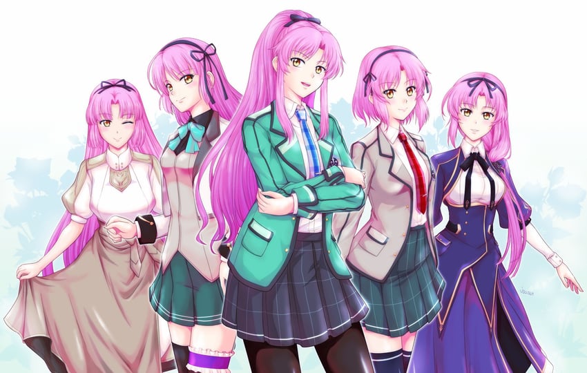 renne (eiyuu densetsu and 5 more) drawn by xiacheng_tatsuya