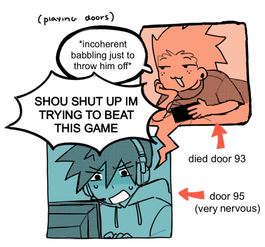 kageyama ritsu and suzuki shou (mob psycho 100 and 2 more) drawn by kaogens