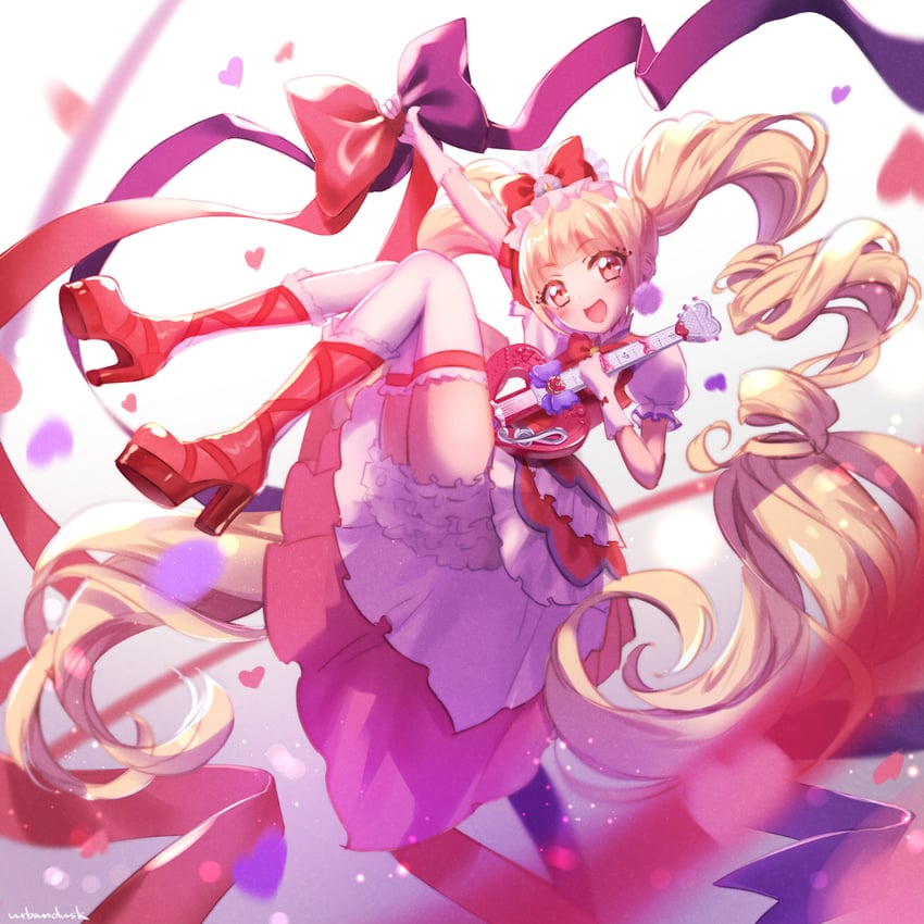 aisaki emiru and cure macherie (precure and 1 more) drawn by urbandusk