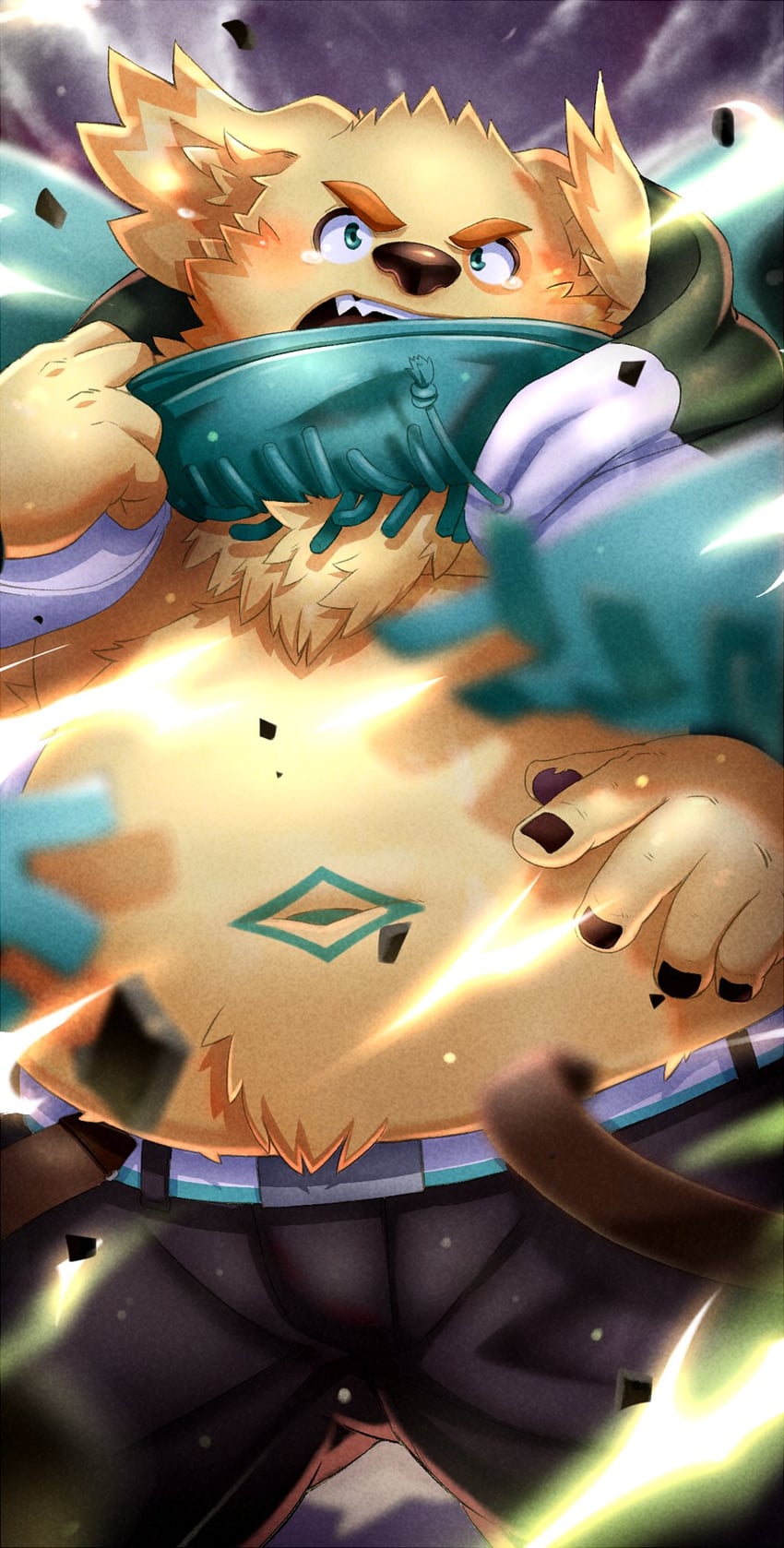 cu sith (tokyo afterschool summoners) drawn by noko_(noku_illust)