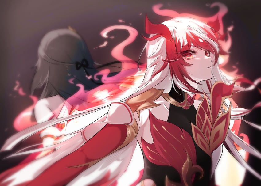 fu hua and herrscher of sentience (honkai and 1 more) drawn by tttokhonkai