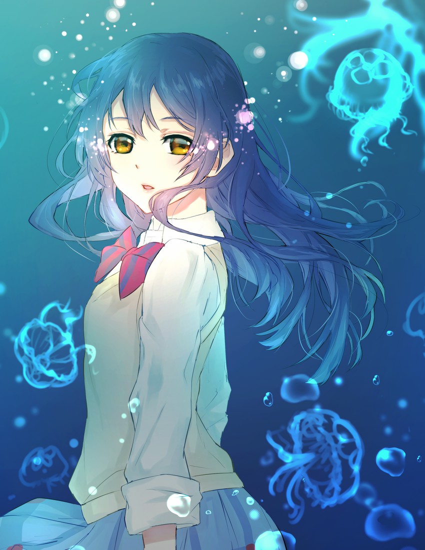sonoda umi (love live! and 1 more) drawn by chiyomaru_(yumichiyo0606)