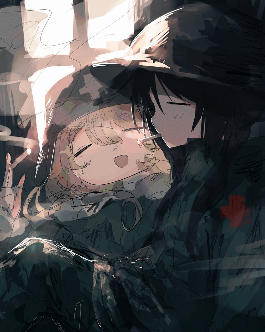 chito and yuuri (shoujo shuumatsu ryokou) drawn by agasa_(akasa_anodan)