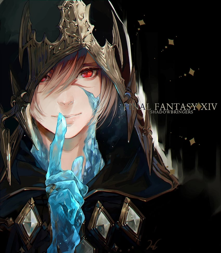 g'raha tia and crystal exarch (final fantasy and 1 more) drawn by hug_ff14