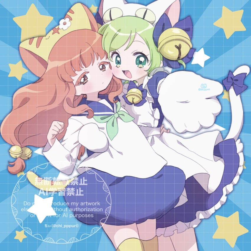 dejiko, puchiko, shinomiya rinrin, and mitsuba airi (pretty series and 2 more) drawn by chii_(chi_pppuri)