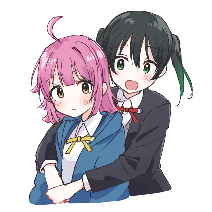 takasaki yu and tennoji rina (love live! and 1 more) drawn by watanabe_nako