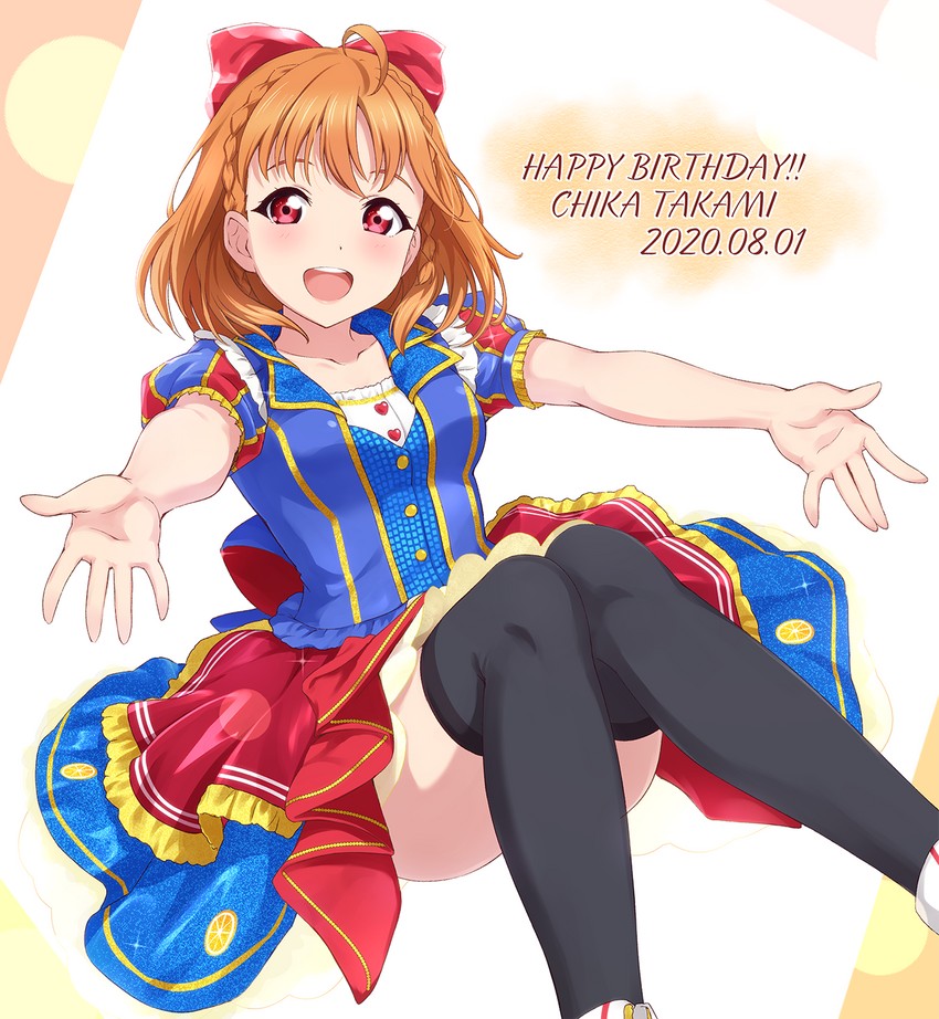 takami chika (love live! and 1 more) drawn by qnsya