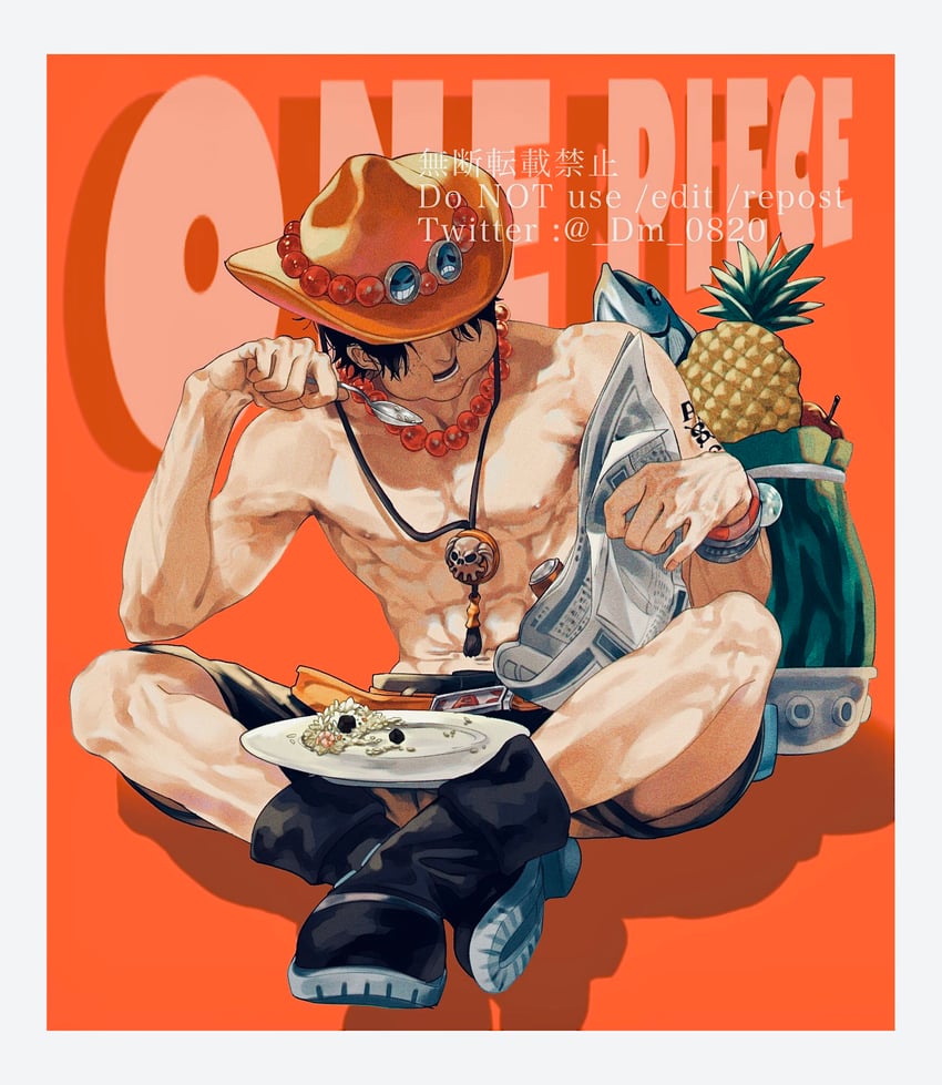 portgas d. ace (one piece) drawn by dm_0820