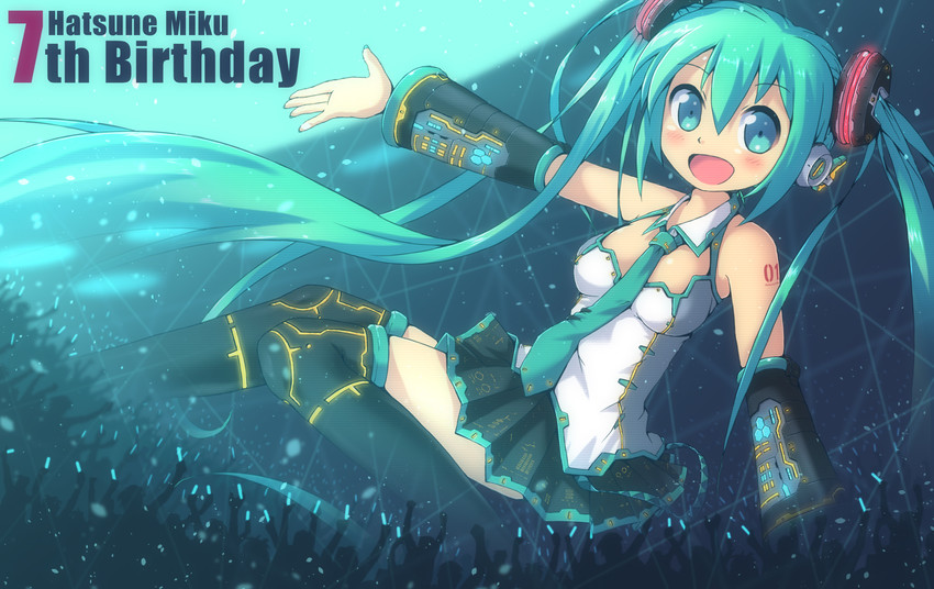 hatsune miku (vocaloid) drawn by aki_(akisora_hiyori)