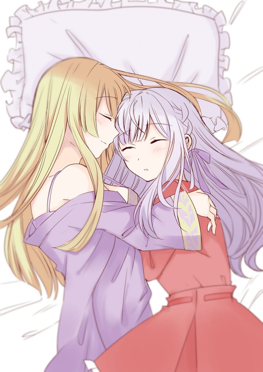 kon kanaho and miyagawa takane (assault lily) drawn by benini