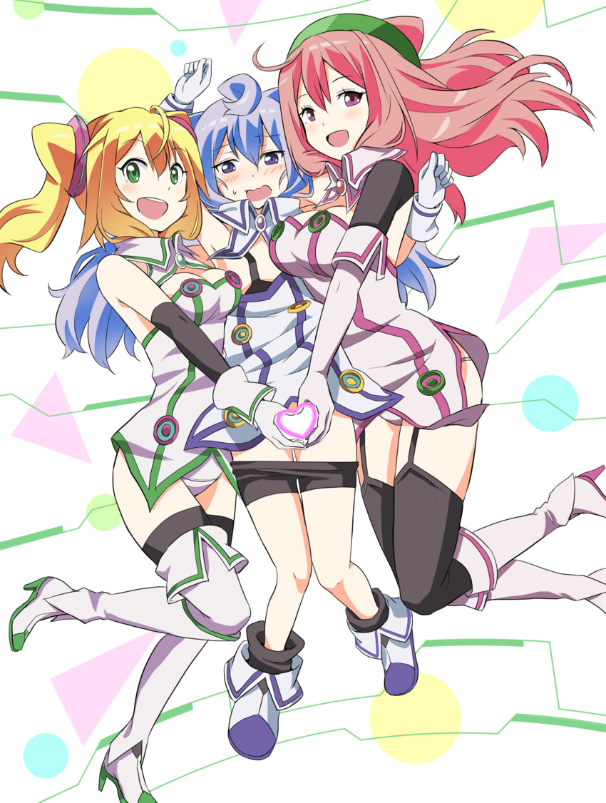 hacka doll 3, hacka doll 2, and hacka doll 1 (hacka doll) drawn by shimouki_izui