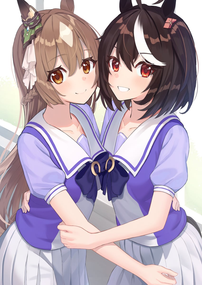 satono diamond and kitasan black (umamusume) drawn by mutenka_(plfgb)