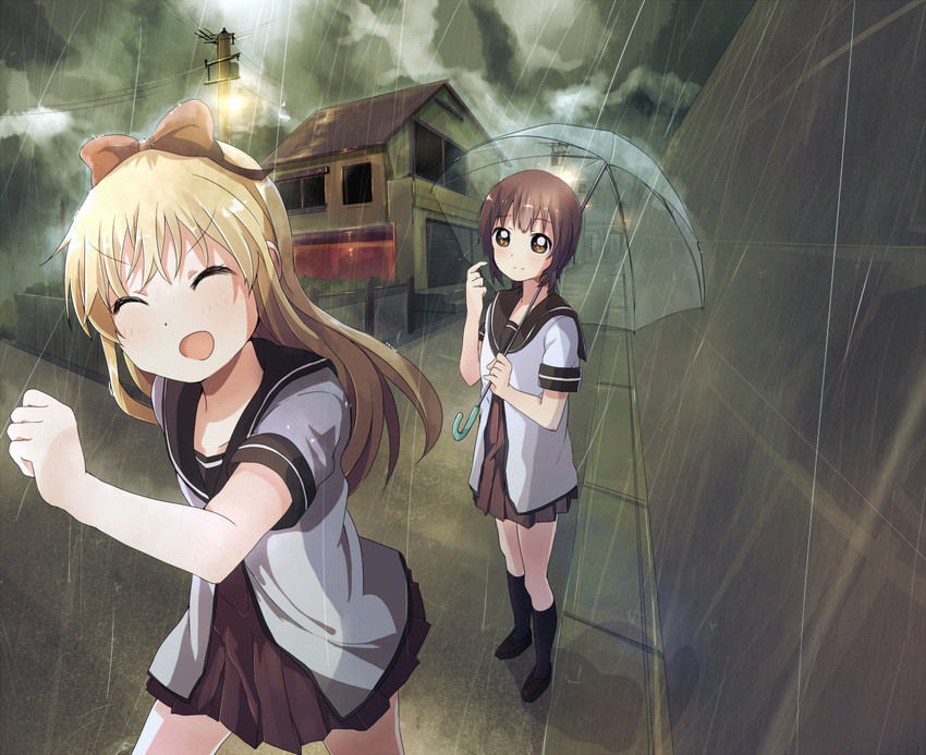toshinou kyouko and funami yui (yuruyuri) drawn by tata_(tataice)