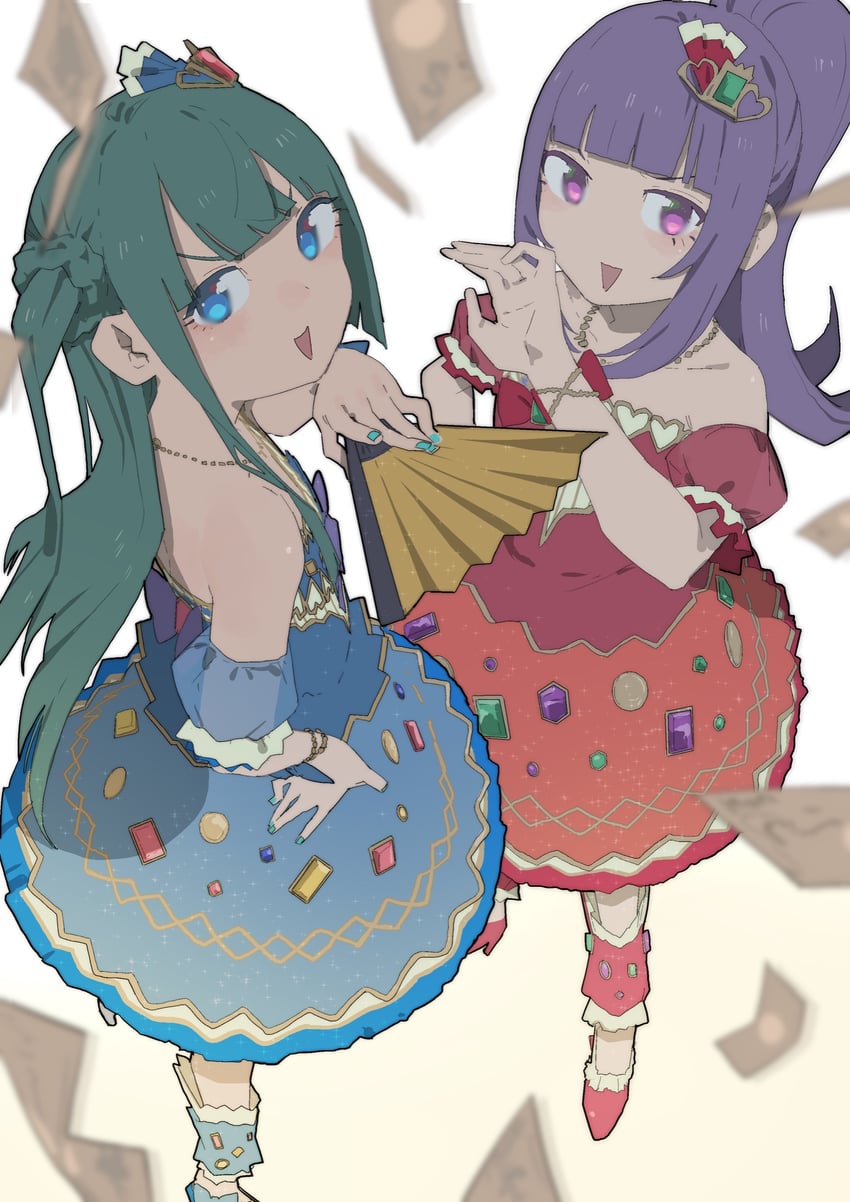 tsukikawa chili and hanazono shuka (pretty series and 2 more) drawn by kemura_(puripurinea)