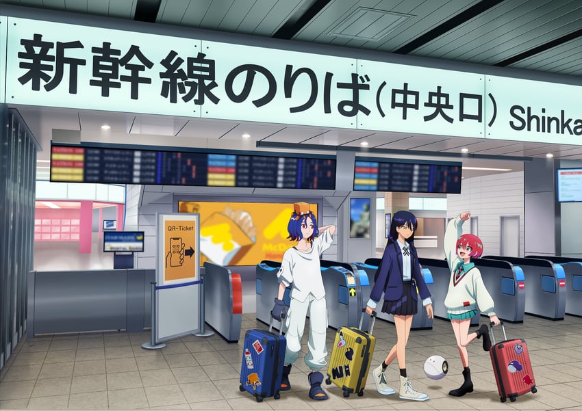 amate yuzuriha, haro, shuji ito, nyaan, and conch (gundam and 1 more)