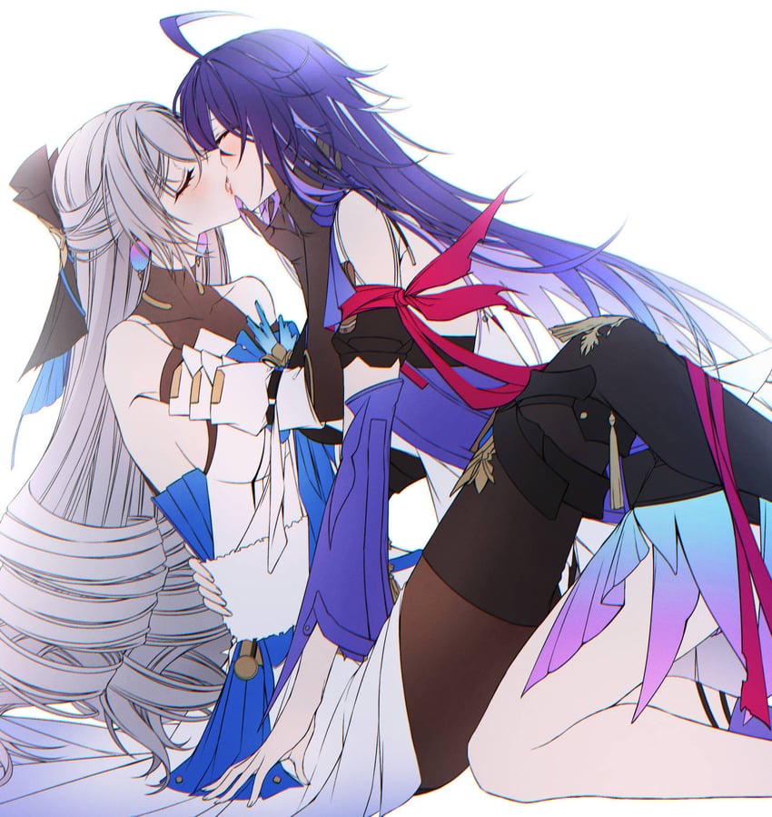 bronya rand and seele (honkai and 1 more) drawn by sieka_(piiroinardesco)
