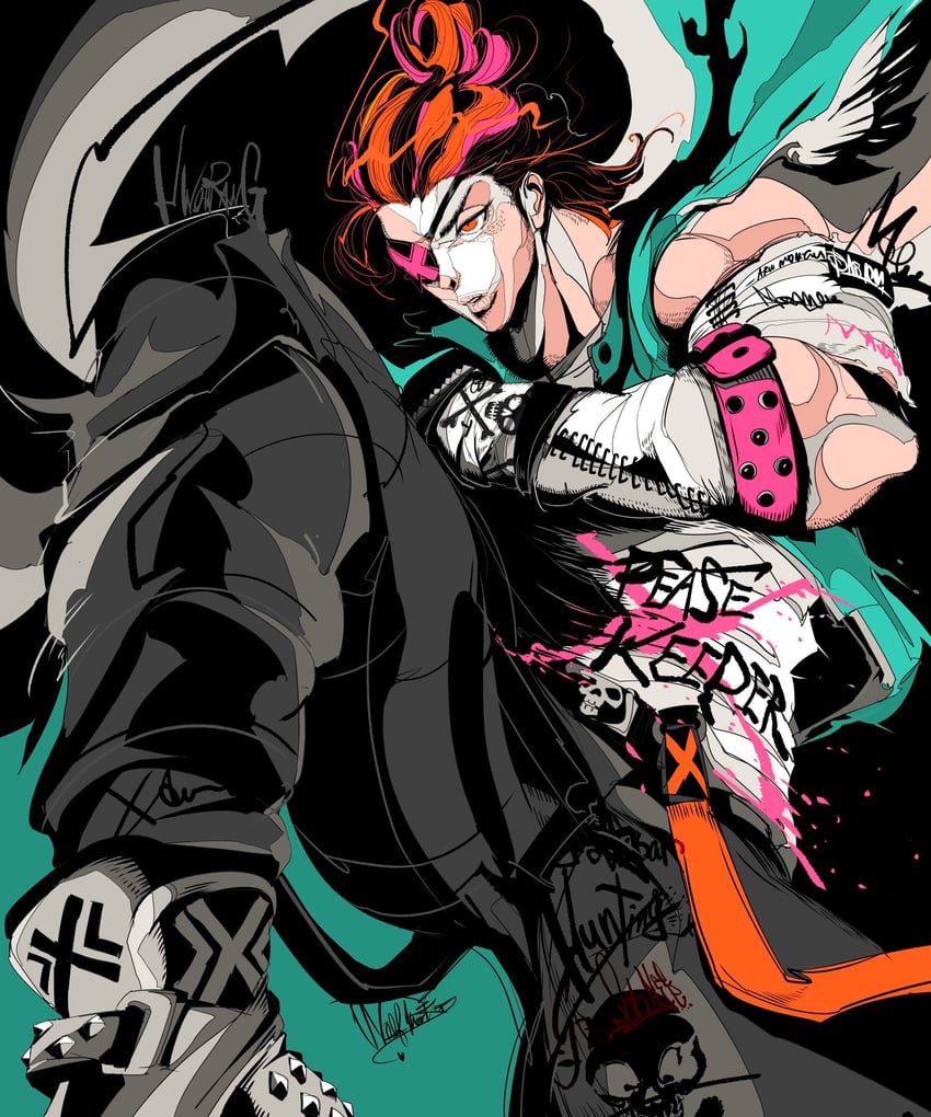 hwoarang (tekken and 1 more) drawn by wolfmarker