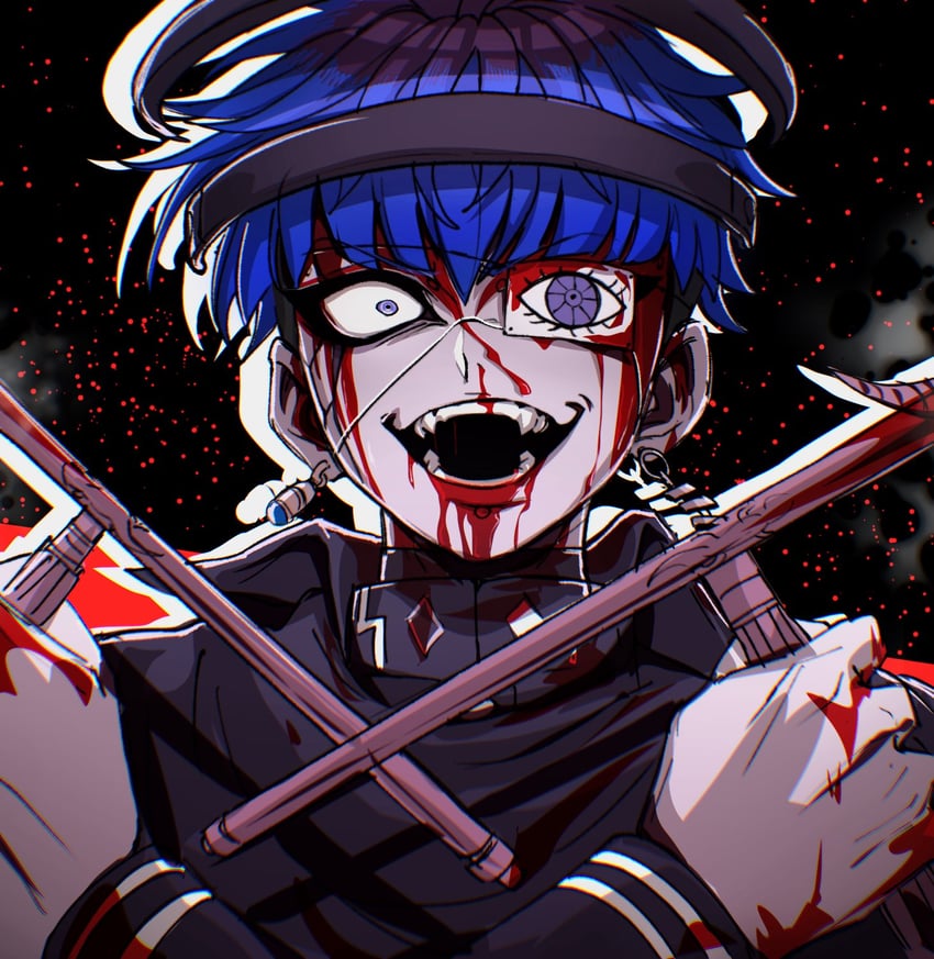 omokage yugamu (the hundred line -last defense academy-) drawn by chamuchai