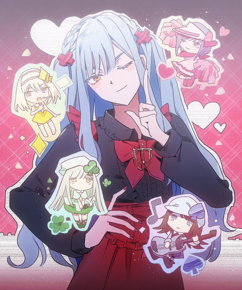 togawa sakiko, wakaba mutsumi, yahata umiri, misumi uika, yuutenji nyamu, and 5 more (bang dream! and 2 more) drawn by reiboubyou