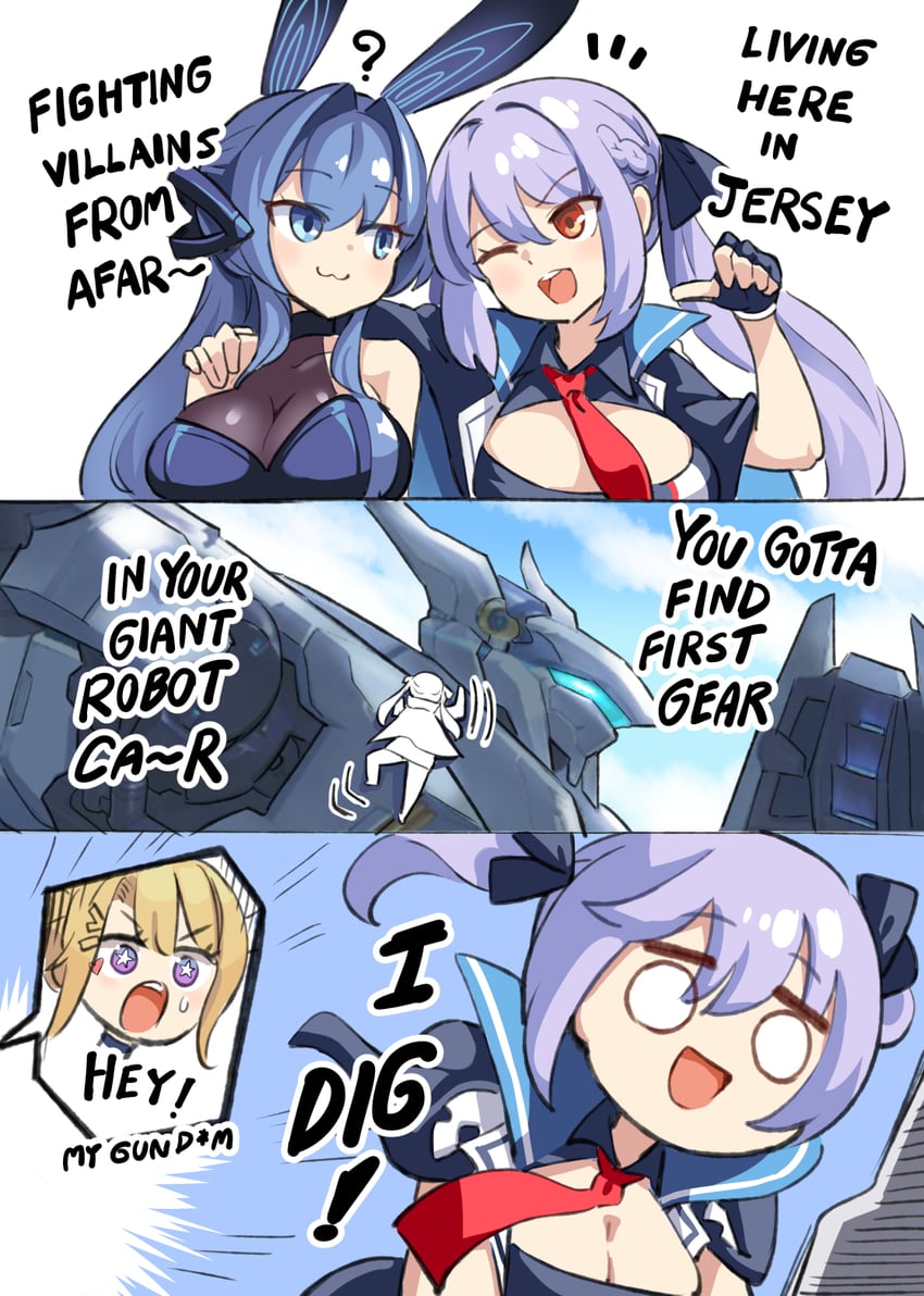 new jersey, essex, and guam (azur lane and 1 more) drawn by hm_(hmongt)