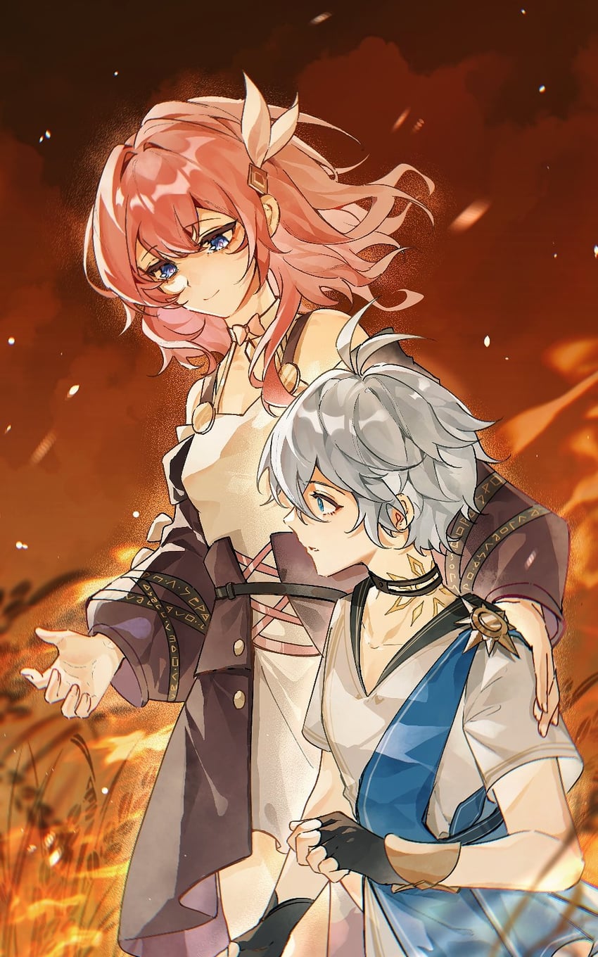 phainon and cyrene (honkai and 1 more) drawn by sorane_hexi