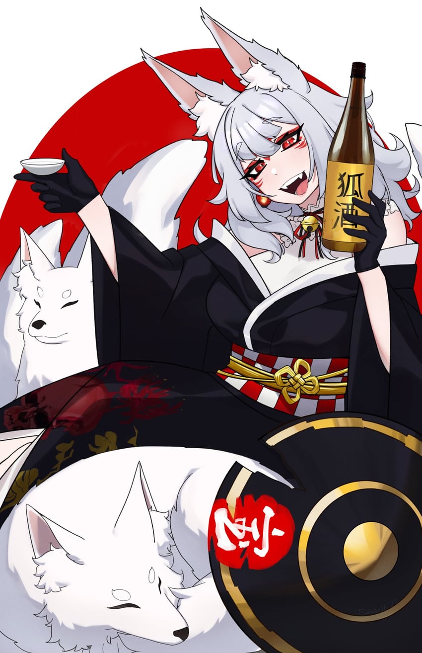 nina kosaka (nijisanji and 1 more) drawn by saane