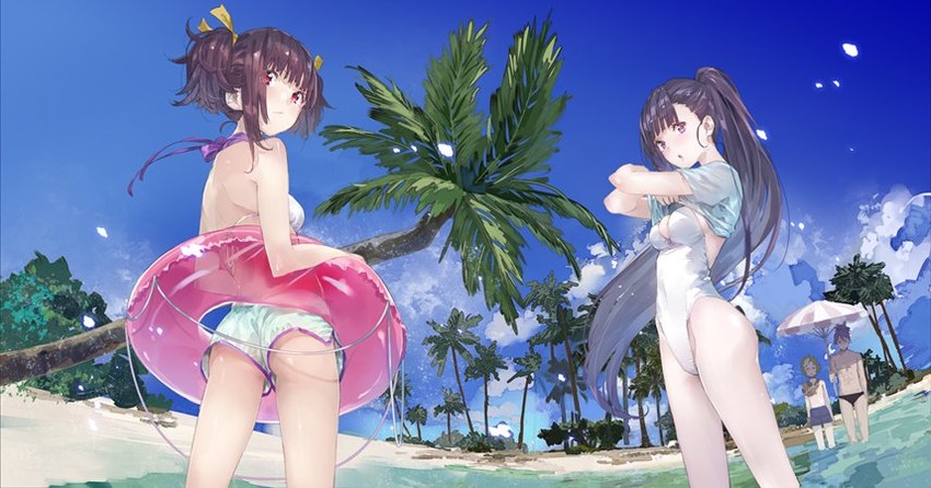 mumei, yomogawa ayame, ikoma, and kurusu (koutetsujou no kabaneri) drawn by yuugen