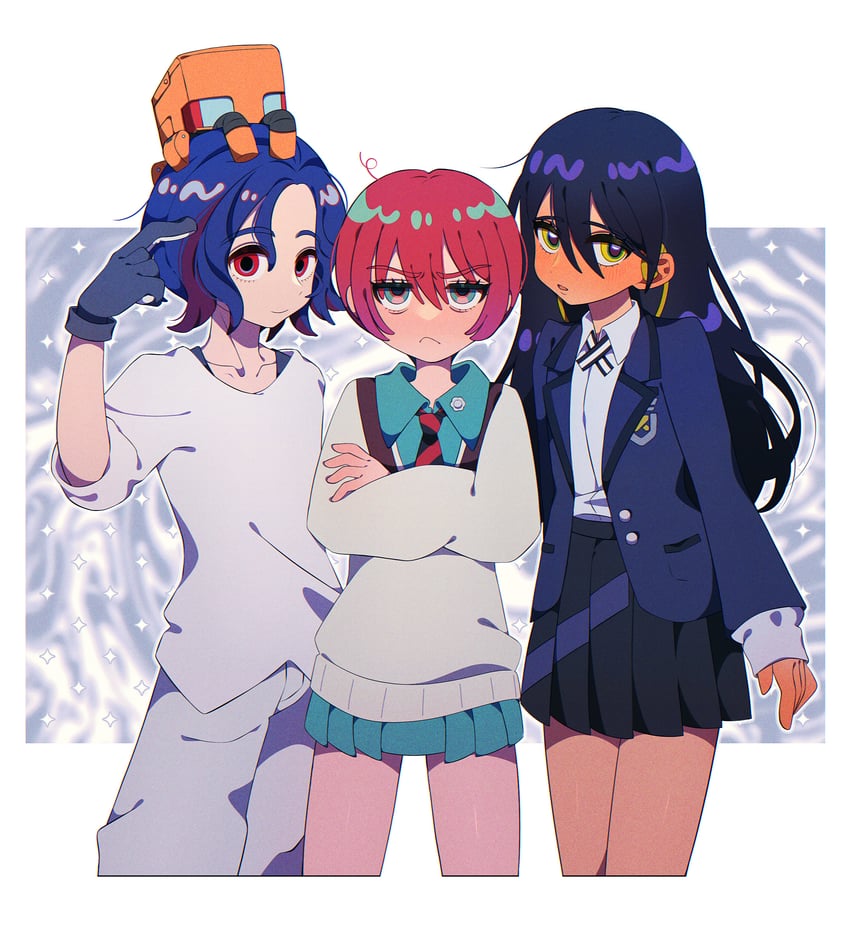 amate yuzuriha, shuji ito, nyaan, and conch (gundam and 1 more) drawn by pari_pari_kyabetu220