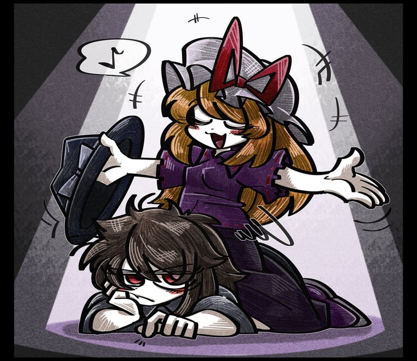 usami renko and maribel hearn (touhou) drawn by suenari_(peace)
