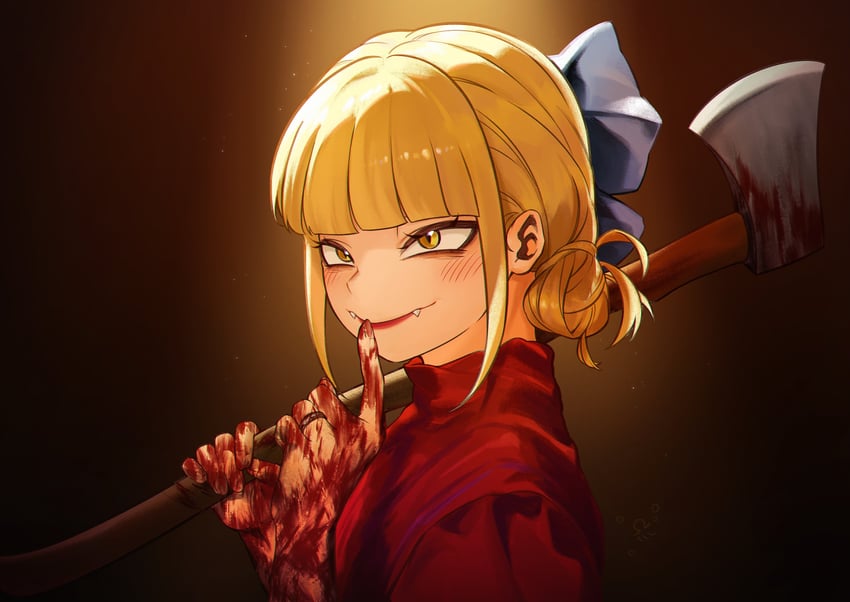 toga himiko and pearl douglas (boku no hero academia and 1 more) drawn by aranciojelyfish