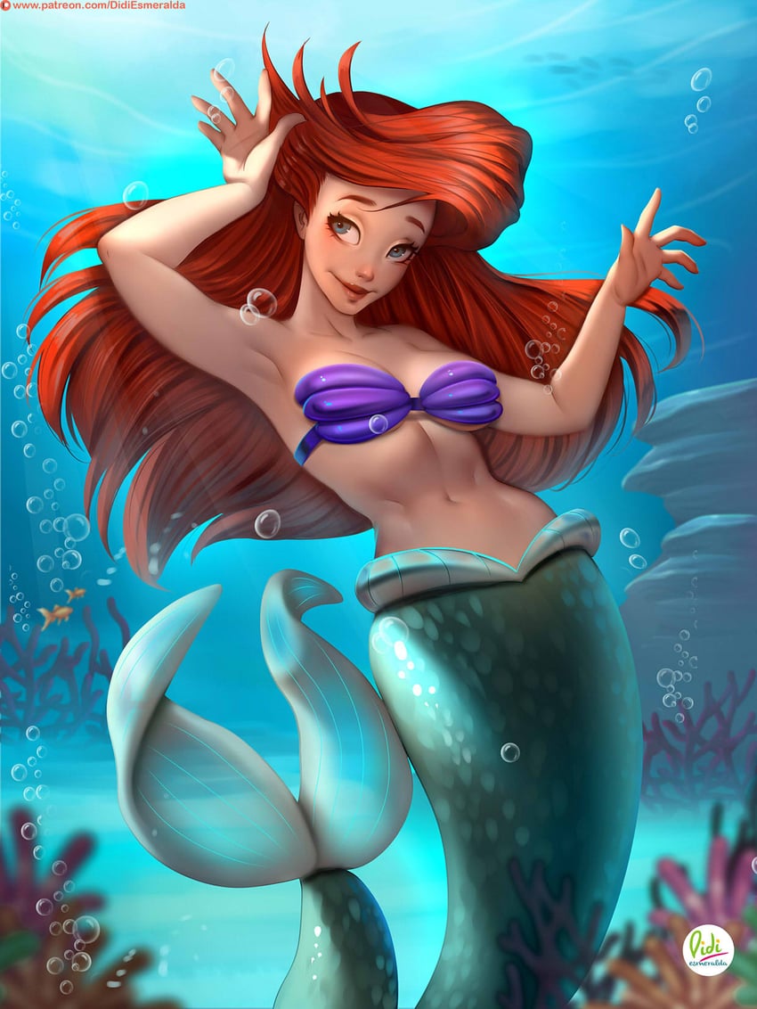 ariel (the little mermaid) drawn by didi_esmeralda