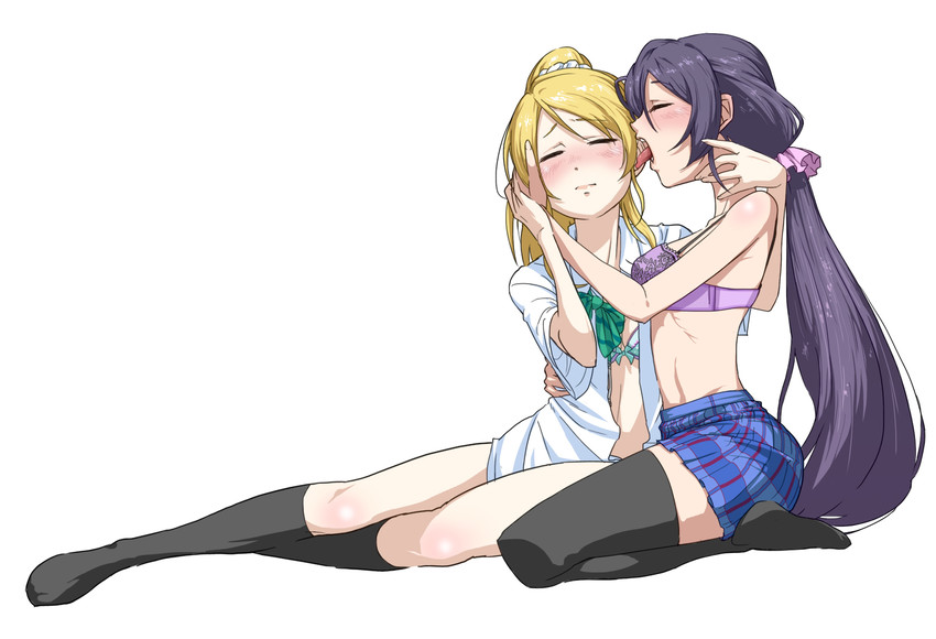 tojo nozomi and ayase eli (love live! and 1 more) drawn by suzushiro_(suzushiro333)