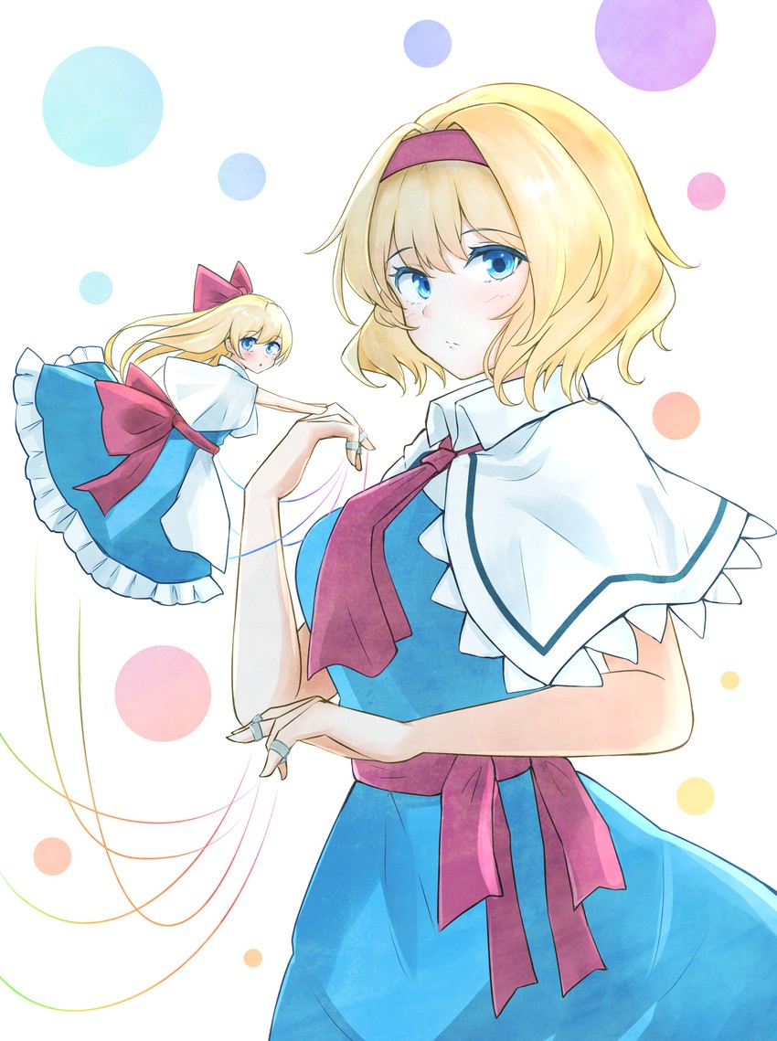 alice margatroid and shanghai doll (touhou) drawn by yosshii_(ne_ko_matter)