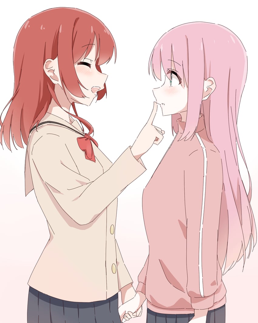 gotoh hitori and kita ikuyo (bocchi the rock!) drawn by tomakecha